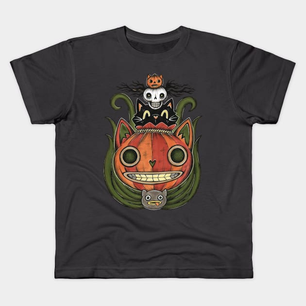 Over the Garden Wall Totem Kids T-Shirt by Earthenwood